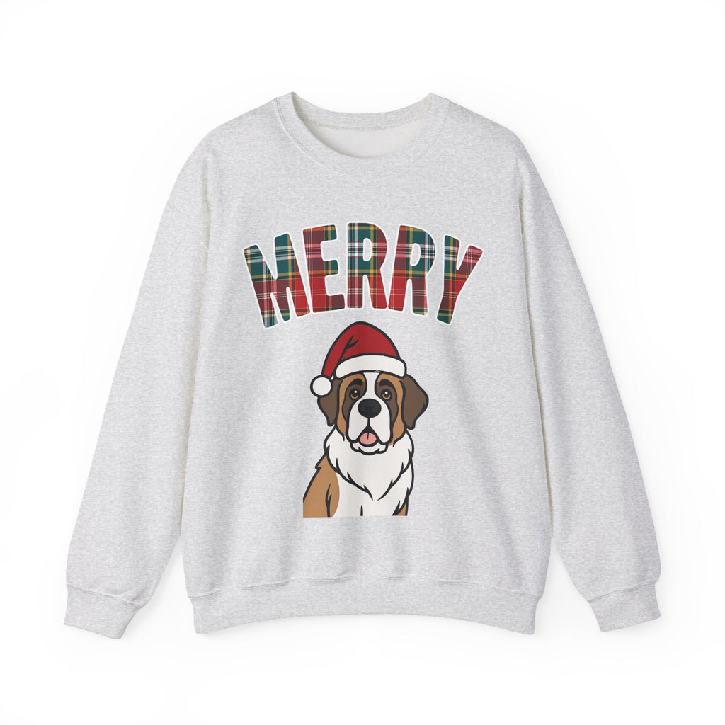 Merry Saint Bernard Christmas Sweatshirt