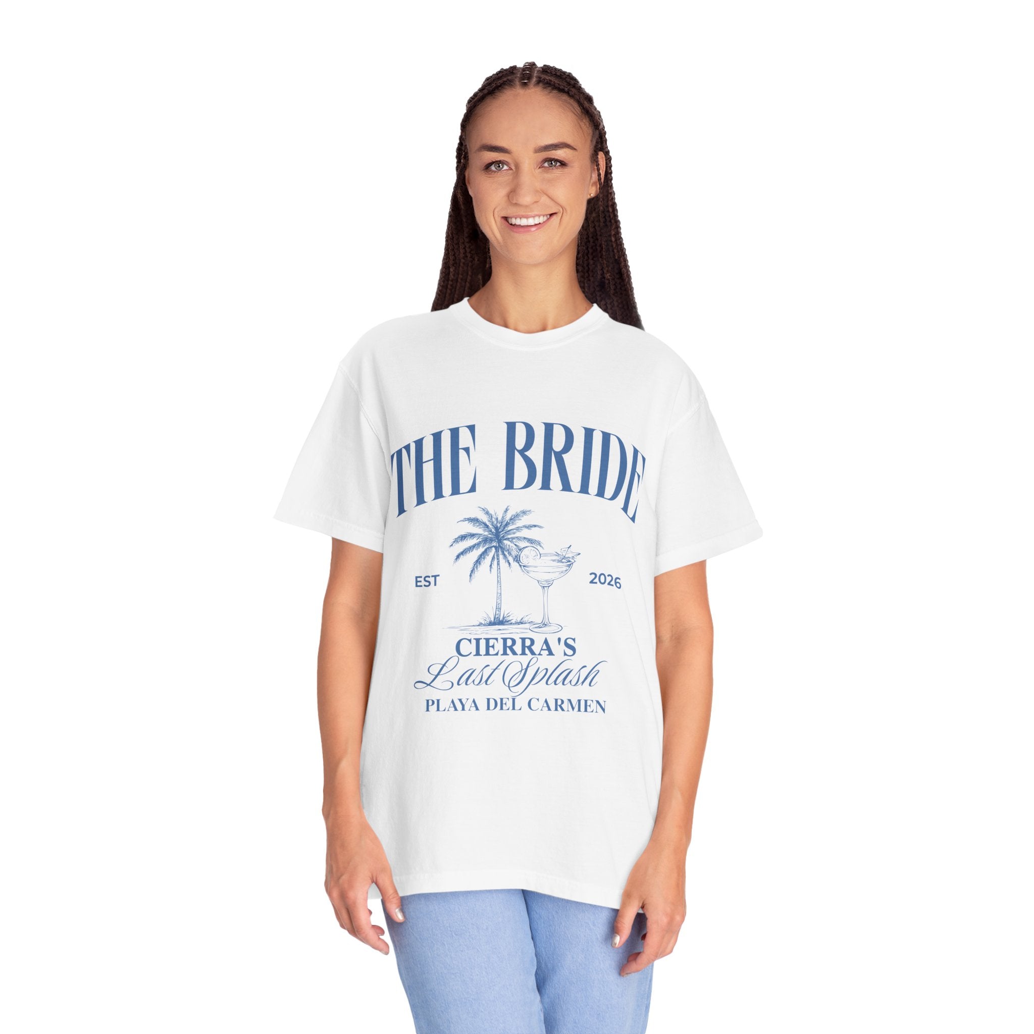 "The Bride" Playa del Carmen Bachelorette Tee (Cierra's Last Splash)