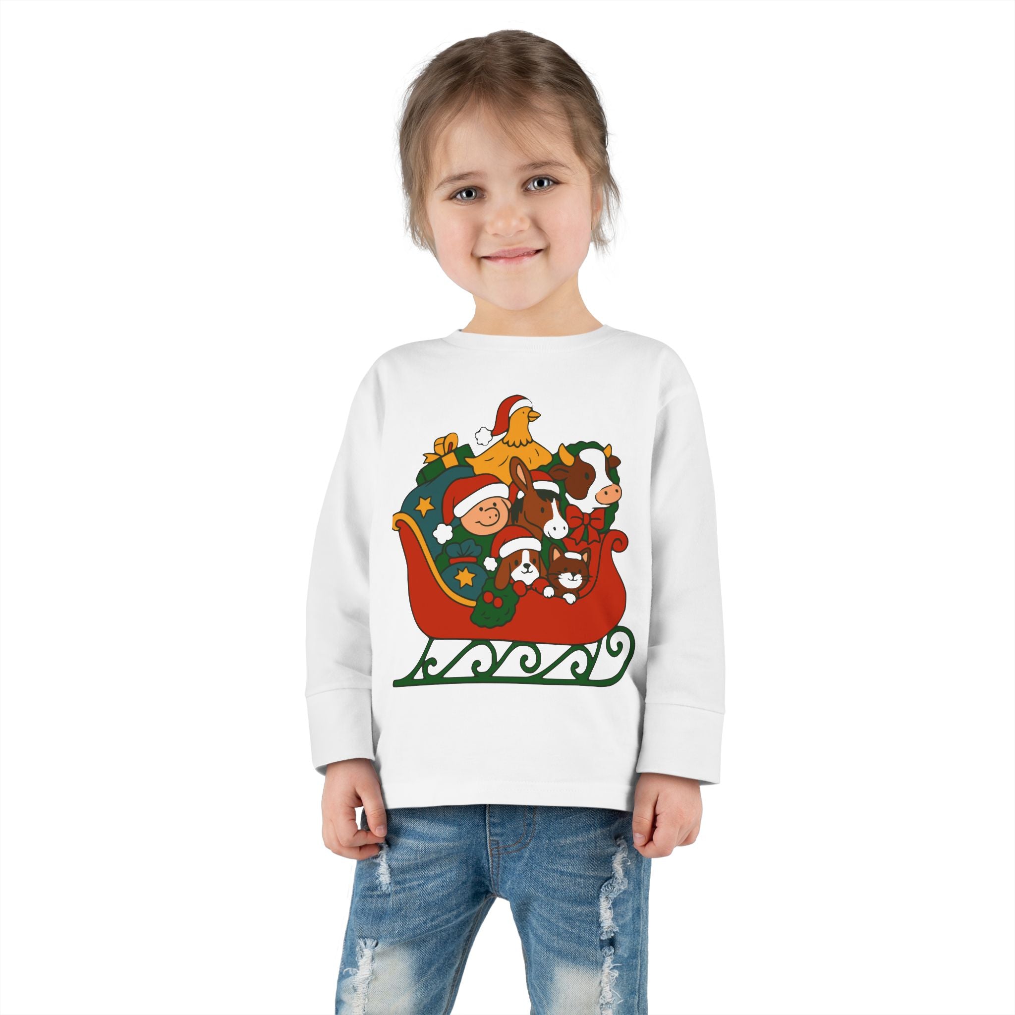 BABY Farm Friends Sleigh Holiday Shirt