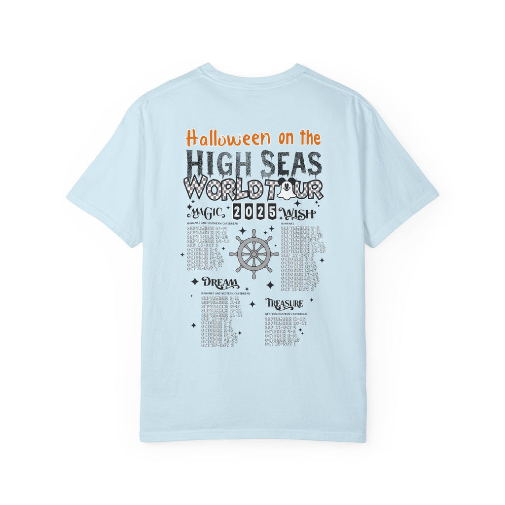 Halloween High Seas Tour T-Shirt, Unisex Graphic Tee, Fun Costume Apparel, Seasonal Gift, Cruise Theme Shirt