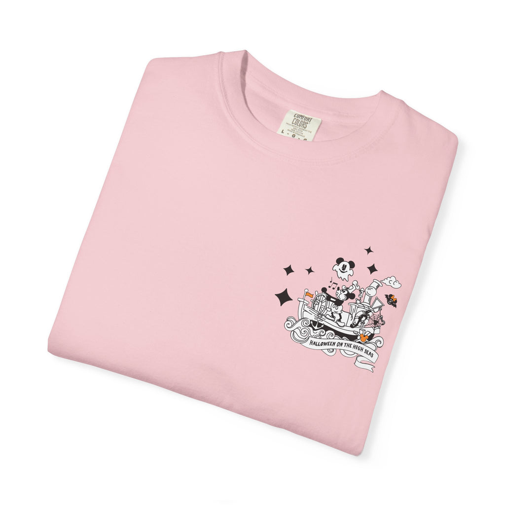 Halloween High Seas Tour T-Shirt, Unisex Graphic Tee, Fun Costume Apparel, Seasonal Gift, Cruise Theme Shirt