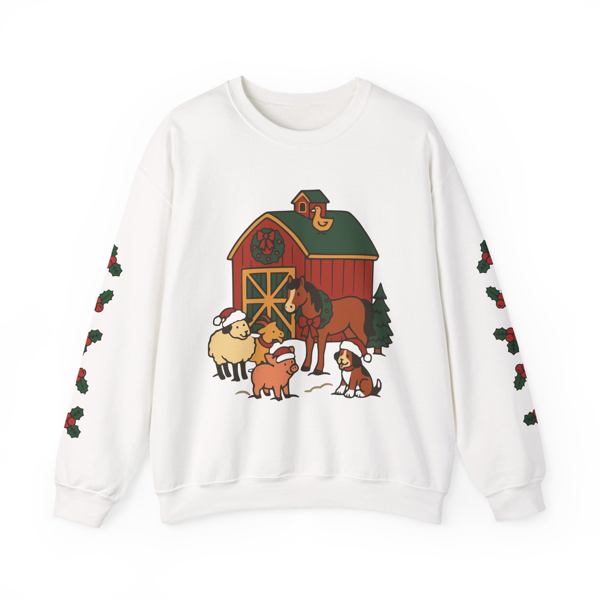 Farm Friends Barn Holiday Sweatshirt