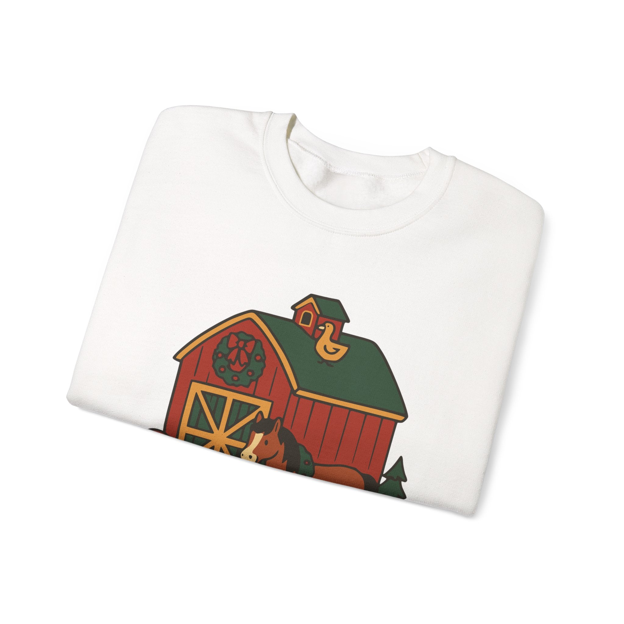 Farm Friends Barn Holiday Sweatshirt
