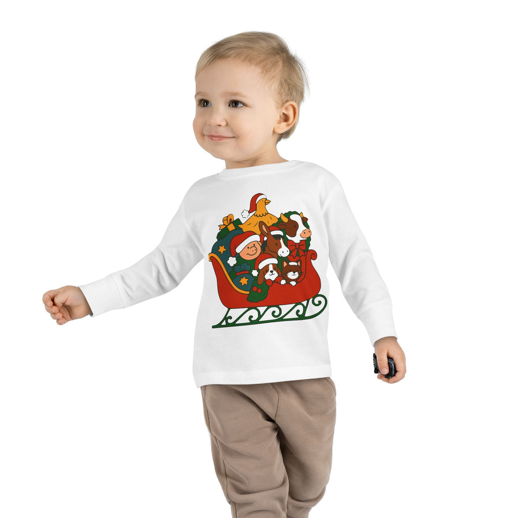 BABY Farm Friends Sleigh Holiday Shirt