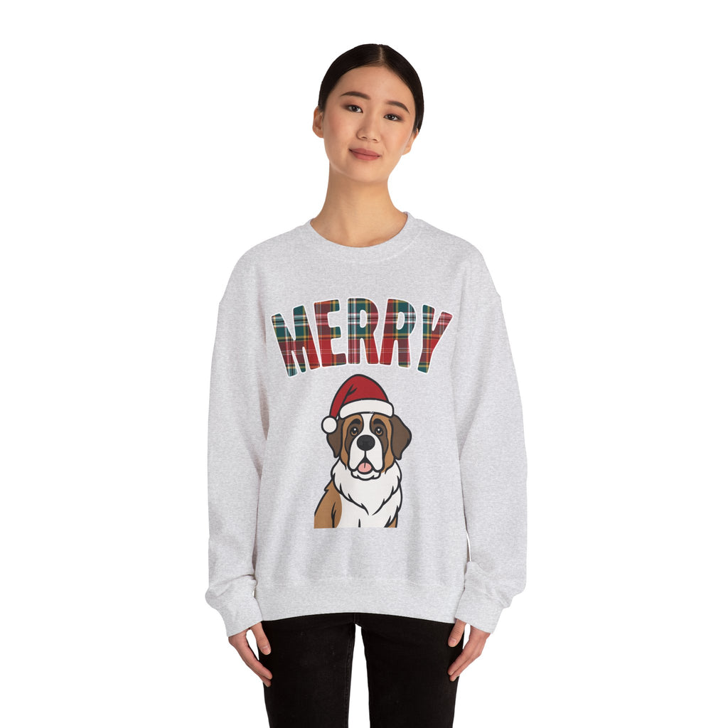 Merry Saint Bernard Christmas Sweatshirt