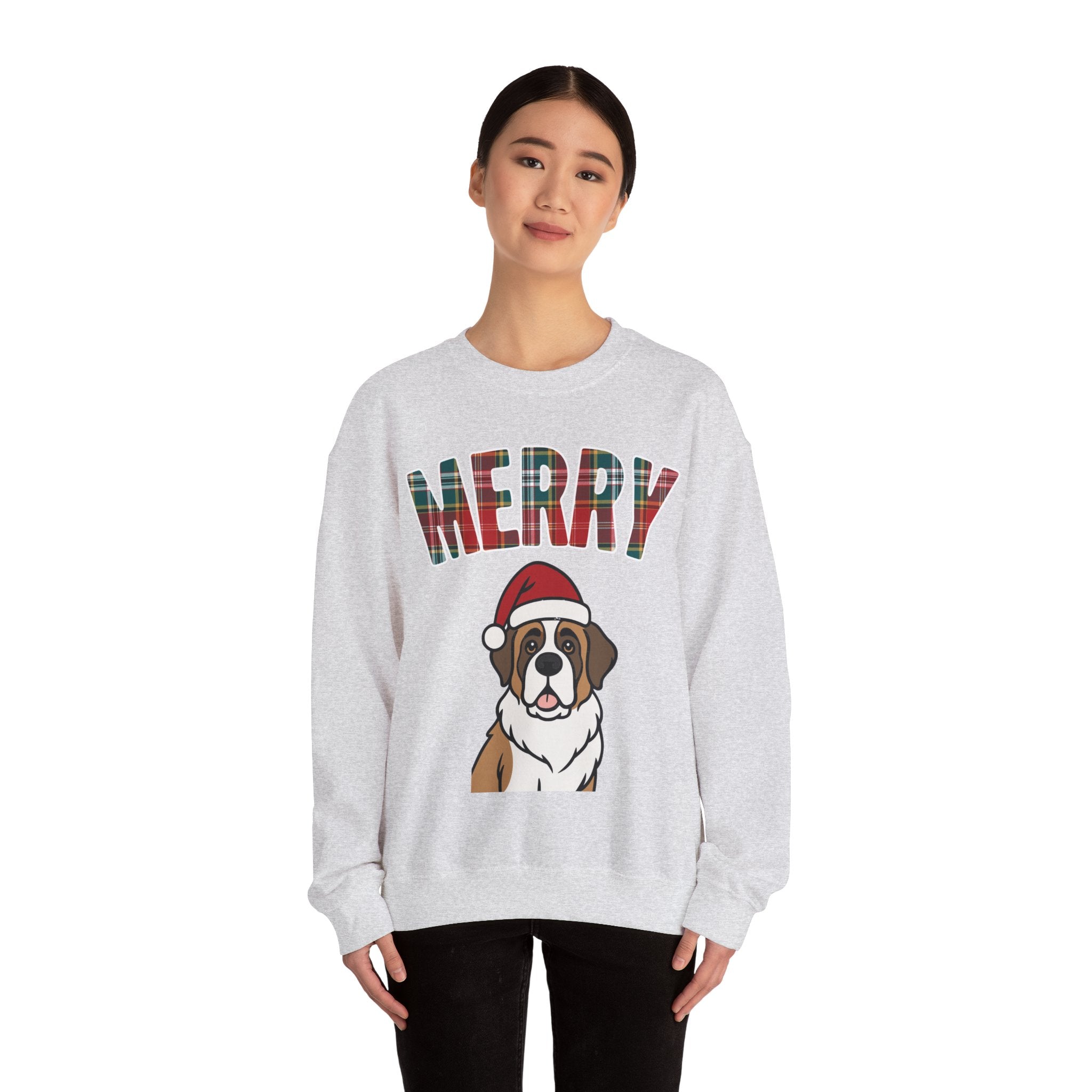 Merry Saint Bernard Christmas Sweatshirt