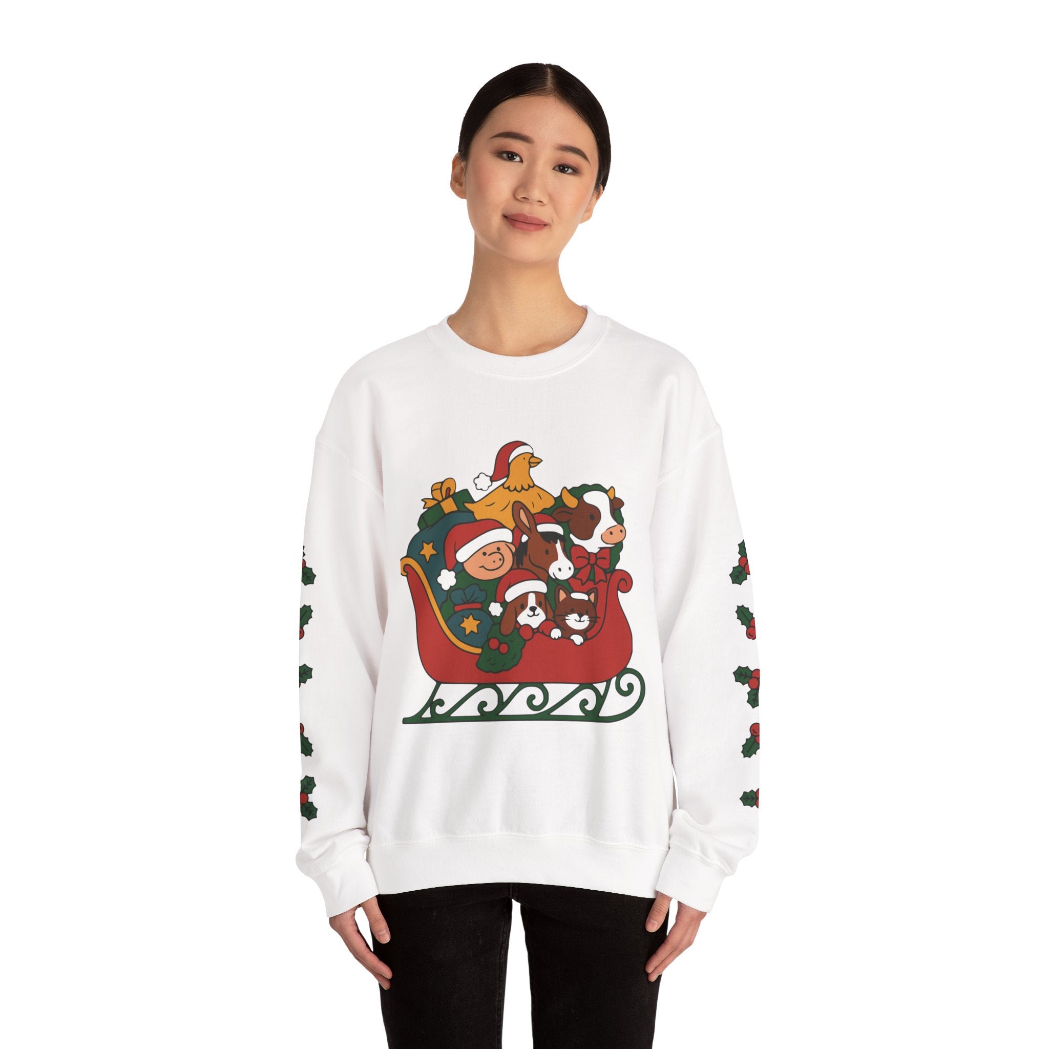 Farm Friends Sleigh Holiday Sweatshirt