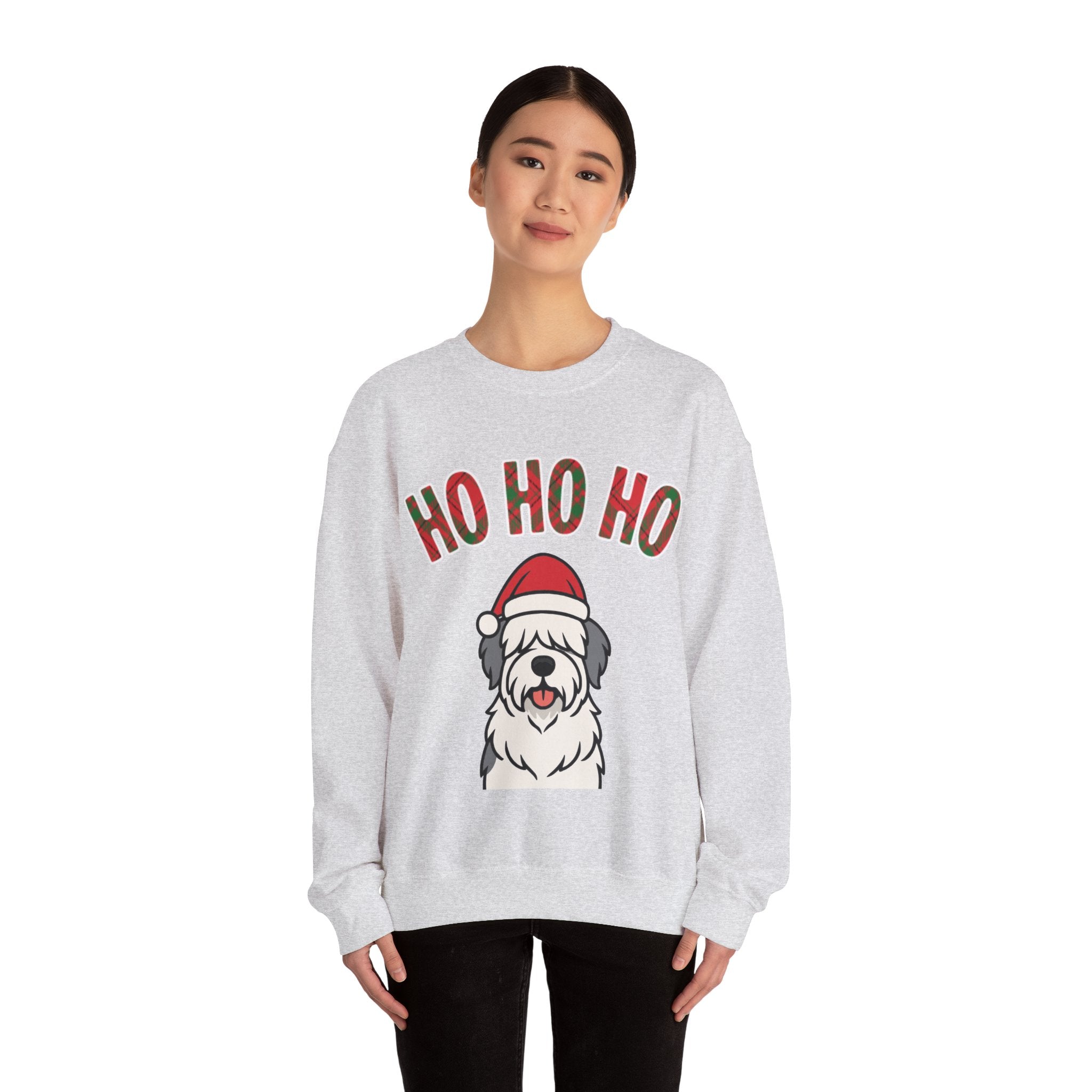 Ho Ho Ho Sheep Dog Christmas Sweatshirt